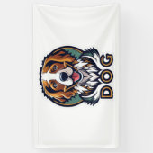 犬のシール 横断幕 (縦)