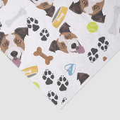 犬のジャック微笑ラッセルテリア 薄葉紙 (詳細)