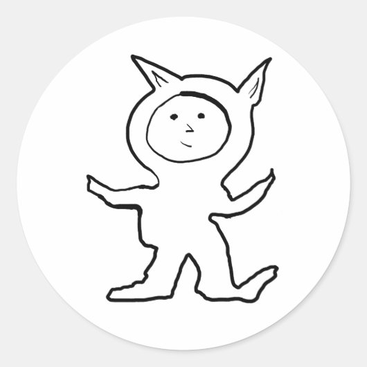 犬のジャミーズ・キッド ラウンドシール (正面)