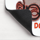 犬のジョーの笑う頭部 マウスパッド (コーナー)