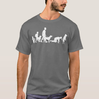 犬のジョークダックスシャンドホワイトシェパードドッグヴィンテージビン Tシャツ