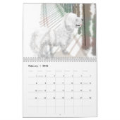 犬のスケッチの犬のカレンダーの年 カレンダー (2月 2026)