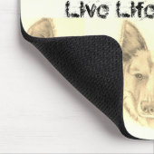 犬のスケッチ マウスパッド (コーナー)