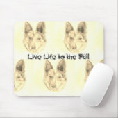 犬のスケッチ マウスパッド (マウス)