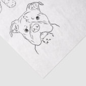犬のスケッチ 薄葉紙 (詳細)