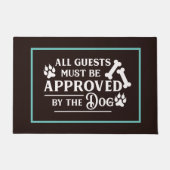 犬のスタンプ入りドアマット ドアマット (正面)