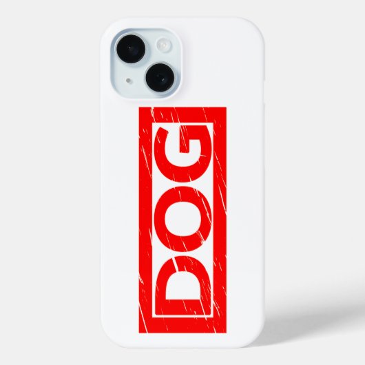 犬のスタンプ Case-Mate iPhoneケース (裏面)
