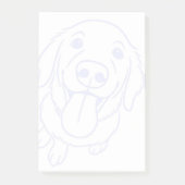 犬のスティッキーノートパッド ポストイット (正面)