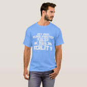 犬のスポーツアジリティフレーズ イヌ 友達 への面白いプレゼント Tシャツ (正面フル)