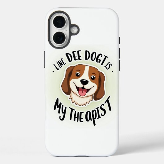 犬のセラピストケース Case-Mate iPhoneケース (裏面)