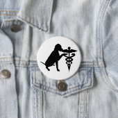 犬のセラピーの病院 缶バッジ (インサイチュ)