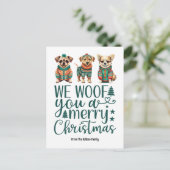 犬のセーター | クリスマスをあなたに シーズンポストカード (スタンド正面)