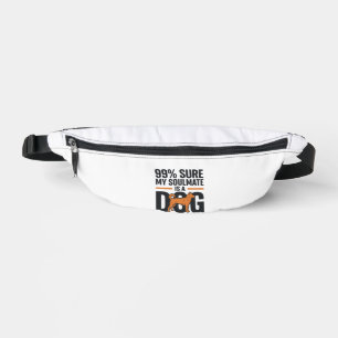 犬のソウルメイト 楽しいヴィンテージの彫刻Tシャツデザイン ファニーパック