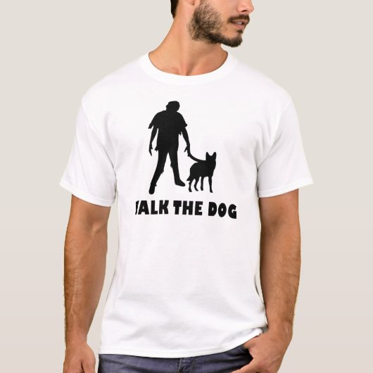 犬のゾンビは歩きます Tシャツ (正面)