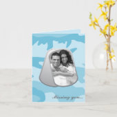 犬のタグでカスタマイズ可能な写真 カード (黄色い花)