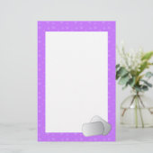 犬のタグとハート 便箋 (スタンド正面)