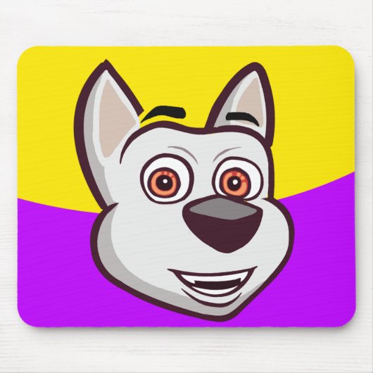 犬のチャーリーの私の話すマウスパッド マウスパッド (正面)