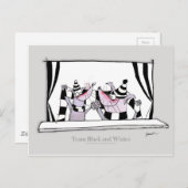 犬のチームbw ポストカード (正面/裏面)