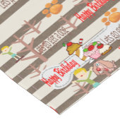 犬のテーブルランナーを希望するハッピーバースデー ショートテーブルランナー (コーナー)