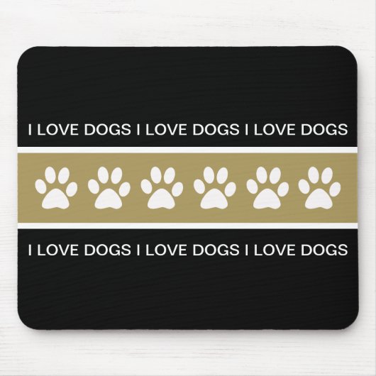 犬のテーマのマウスパッド マウスパッド (正面)