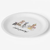 犬のテーマレッツポーティドッグ誕生日パーティー ペーパープレート (アングル)