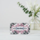 犬のデイケアペット獣医がタフテッドサテン 名刺 (スタンド正面)