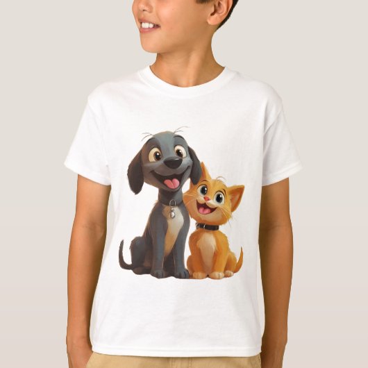犬のデザインギフト Tシャツ (正面)