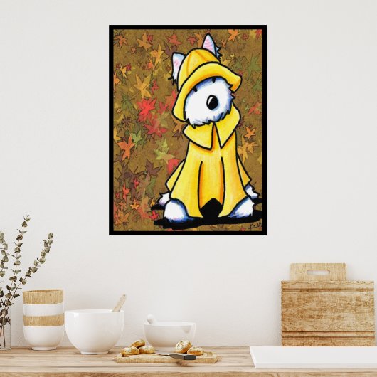 犬のデザイン ポスター (キッチン)