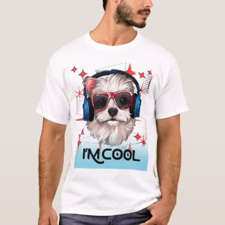 犬のデザイン Tシャツ