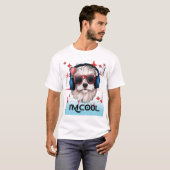 犬のデザイン Tシャツ (正面フル)