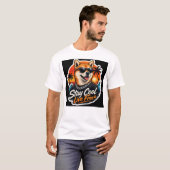 犬のデザイン Tシャツ (正面フル)
