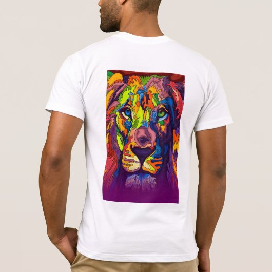 犬のデザイン Tシャツ (裏面)