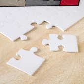 犬のトランプのポーカーとトランプのポーカーカード ジグソーパズル (側面)