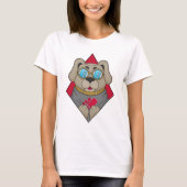 犬のトランプのポーカーとトランプのポーカーカード Tシャツ (正面)