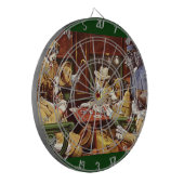 犬のトランプダーツ盤 ダーツボード (正面左)