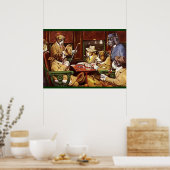 犬のトランプポスター ポスター (キッチン)