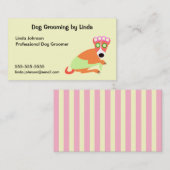 犬のトリマーの名刺 名刺 (正面/裏面)
