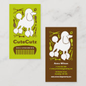 犬のトリマーの名刺 名刺 (正面/裏面)