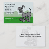 犬のトリマーの名刺 名刺 (正面/裏面)