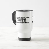 犬のトリマーの泣き叫び無し トラベルマグ (正面左)