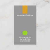 犬のトリマーの灰色の名刺 名刺 (裏面)