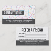 犬のトリマーの紹介の名刺 紹介カード (正面/裏面)