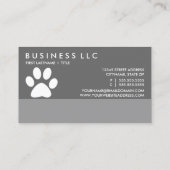 犬のトリマーはプログラムに報酬を与えます ロイヤリティカード (裏面)