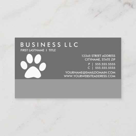 犬のトリマーはプログラムに報酬を与えます ロイヤリティカード (裏面)