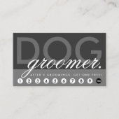 犬のトリマーはプログラムに報酬を与えます ロイヤリティカード (正面)