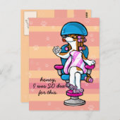 犬のトリマーアポイントメントアラーム ポストカード (正面/裏面)