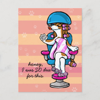 犬のトリマーアポイントメントアラーム ポストカード