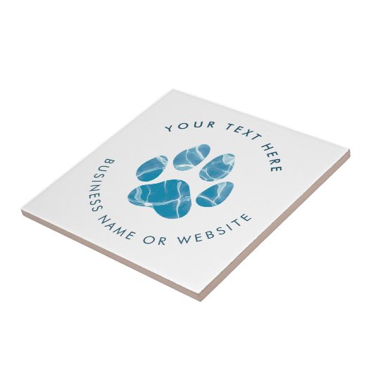 犬のトリマーウォッシュウォーターポーズプリントプロモーション タイル (側面)