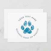 犬のトリマーウォッシュウォーターポーズプリントプロモーション ポストカード (正面/裏面)