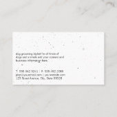 犬のトリマースタイリストシアーズ 名刺 (裏面)